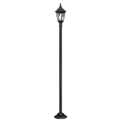 Luminosa Lighting Elstead Kinsale 1 Light Outdoor Coastal Lamp Post Black Ip43E27