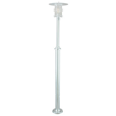 Elstead Stockholm Outdoor Single Lamp Post GalvanisedE27 from B&Q