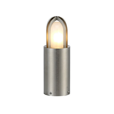 Luminosa Lighting Elstead Paignton Outdoor Pedestal Light Stainless Steel (Silver)Ip55