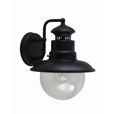 Elstead Shipston 1 Light Outdoor Wall Lantern Light BlackE27