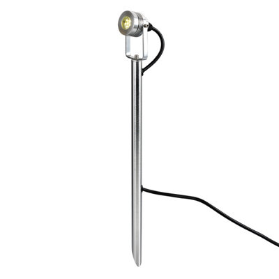 Elstead Lighting Spennymoor 1 X 12V Spotlight And Pole With 1M CableAnodised Aluminium from B&Q