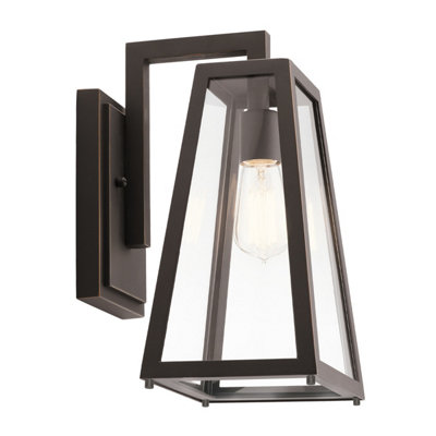 B&Q -  Elstead Kichler Delison Outdoor Wall Lantern Rubbed BronzeIp44