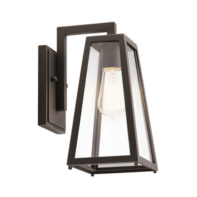 B&Q -  Elstead Kichler Delison Outdoor Wall Lantern Rubbed BronzeIp44