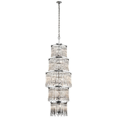 Luminosa Lighting Elstead Kichler Piper Chandeliers Polished Chrome from B&Q