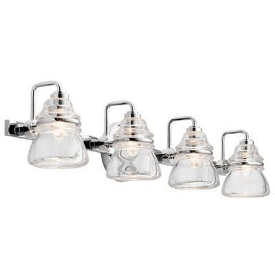 Luminosa Lighting Luminosa Kichler Talland Bathroom Wall Lamp Polished ChromeIp44 from B&Q