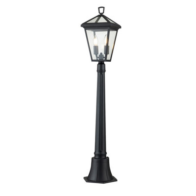 B&Q -  Elstead Hinkley Alford Place Outdoor Bollard Museum BlackIp44