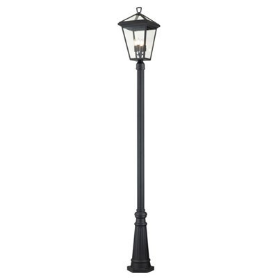 B&Q -  Elstead Hinkley Alford Place Outdoor Lamp Posts Museum BlackIp44