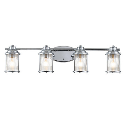 Luminosa Lighting Luminosa Kichler Ashland Bay Wall Lamp Polished ChromeIp44 from B&Q
