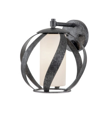 Luminosa Lighting Luminosa Quoizel Blacksmith Wall Lamp Old BlackIp44 from B&Q