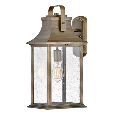 Luminosa Lighting Luminosa Hinkley Grant Outdoor Wall Lantern Burnished BronzeIp44 from B&Q