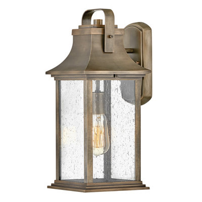 Luminosa Lighting Luminosa Hinkley Grant Outdoor Wall Lantern Burnished BronzeIp44 from B&Q