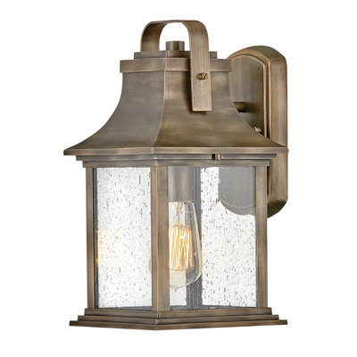 Luminosa Lighting Luminosa Hinkley Grant Outdoor Wall Lantern Burnished BronzeIp44 from B&Q
