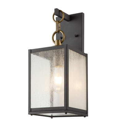 Luminosa Lighting Luminosa Kichler Lahden Outdoor Wall Lantern Weathered Zinc, Ip44 44Cm