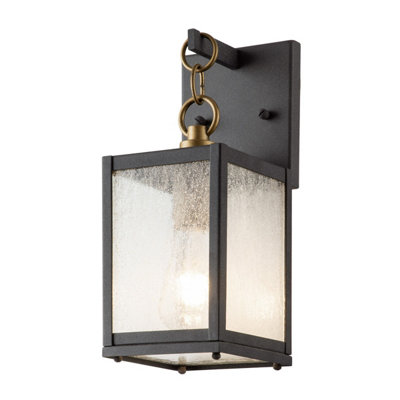 Luminosa Lighting Luminosa Kichler Lahden Outdoor Wall Lantern Weathered ZincIp44 from B&Q