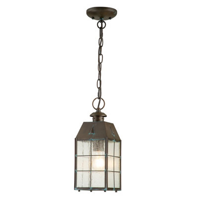 Luminosa Lighting Luminosa Hinkley Nantucket Outdoor Pendant Ceiling Light Aged BrassIp44 from B&Q