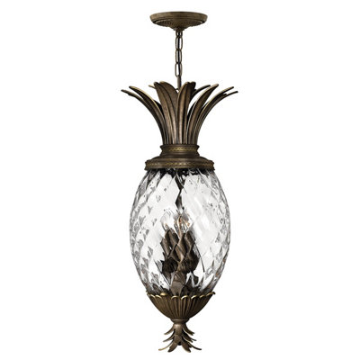Elstead Plantation 4 Light Ceiling Pendant Pearl BronzeE14 from B&Q