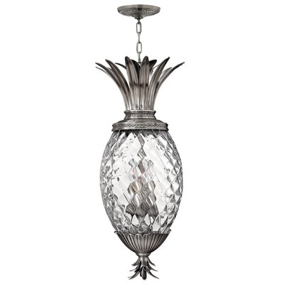 Elstead Plantation 4 Light Ceiling Pendant Polished Antique NickelE14 from B&Q