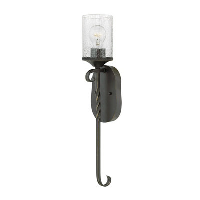 Luminosa Lighting Elstead Hinkley Casa 1 Light Wall Light Olde Black