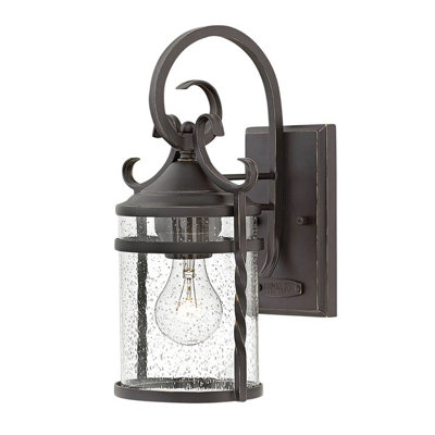 Luminosa Lighting Elstead Hinkley Casa Outdoor 1 Light Wall Lantern Olde Black Ip44