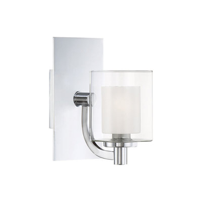Luminosa Lighting Elstead Quoizel Kolt Wall Lamp Polished ChromeIp44 from B&Q