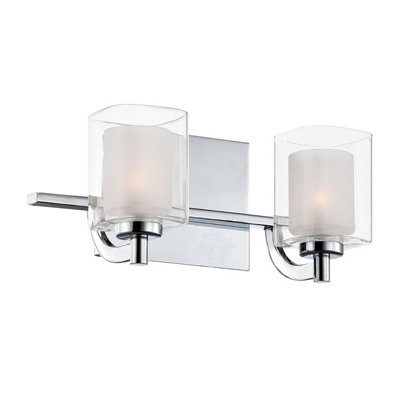 Luminosa Lighting Elstead Quoizel Kolt Wall Lamp Polished ChromeIp44 from B&Q