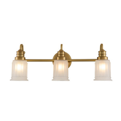 Luminosa Lighting Elstead Quoizel Swell Wall Lamp Brushed BrassIp44 from B&Q