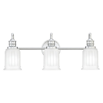 Luminosa Lighting Elstead Quoizel Swell Wall Lamp Polished ChromeIp44 from B&Q