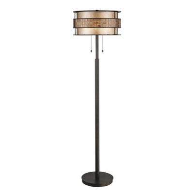 Elstead Laguna 2 Light Floor Lamp Renaissance Copper from B&Q