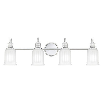 Luminosa Lighting Elstead Quoizel Swell Wall Lamp Polished ChromeIp44 from B&Q