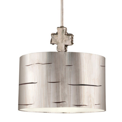 Elstead Lighting Fragment 1 Light Large PendantAged Silver from B&Q