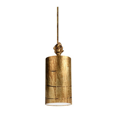 Elstead Lighting Fragment 1 Light Small PendantAged Gold from B&Q