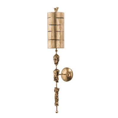 Elstead Fragment 1 Light Indoor Wall Light Gold LeafE27 from B&Q