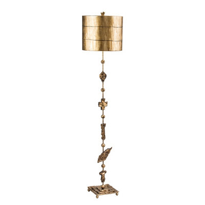 Elstead Fragment 1 Light Floor LampGold from B&Q