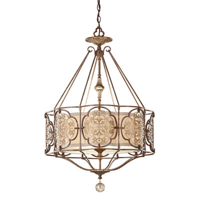 Luminosa Ing Luminosa Marcella 3 Ceiling Pendant British E27 Light/Bronze