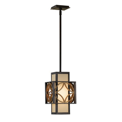 Elstead Remy 1 Light Ceiling Pendant GoldBronzeE27 from B&Q