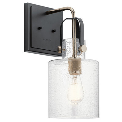 Luminosa Lighting Luminosa Kichler Kitner Dome Wall Lamp Polished Nickel from B&Q