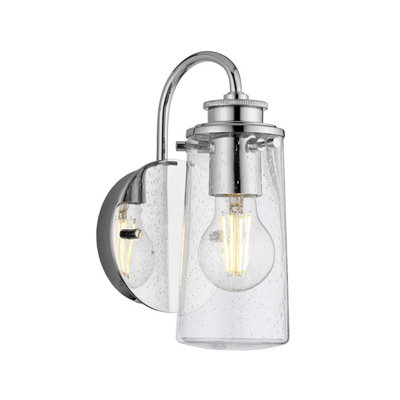 Luminosa Lighting Elstead Kichler Braelyn 1 Light Wall Light Chrome Ip44 from B&Q