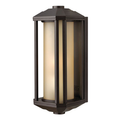 Luminosa Lighting Elstead Hinkley Castelle Outdoor 1 Light Medium Wall Lantern Bronze Ip44