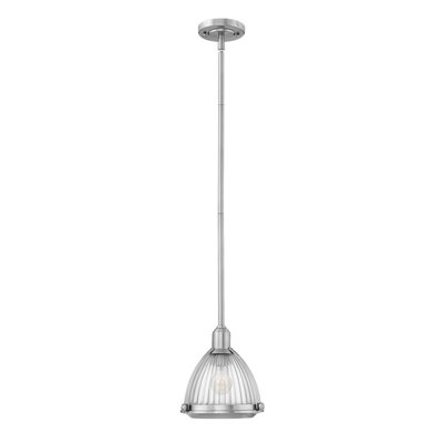 Luminosa Lighting Elstead Hinkley Elroy 1 Light Pendant Brushed Nickel from B&Q