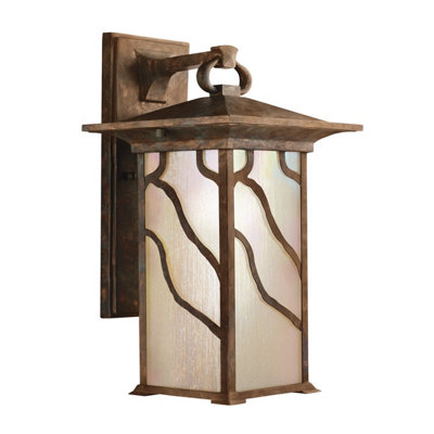 Luminosa Lighting Elstead Kichler Morris Outdoor 1 Light Wall Lantern Copper Ip44 from B&Q
