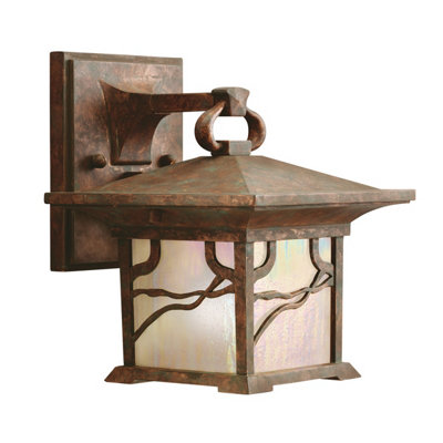 Luminosa Lighting Elstead Kichler Morris Outdoor 1 Light Wall Lantern Copper Ip44 from B&Q