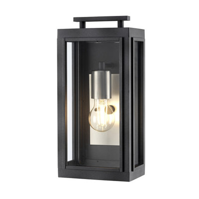 Luminosa Lighting Elstead Hinkley Sutcliffe Outdoor 1 Light Wall Lantern Aged Zinc Ip44 from B&Q