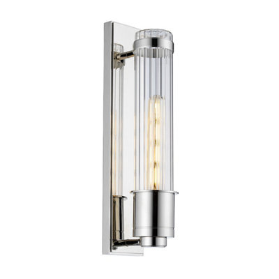 Luminosa Lighting Elstead Wellington 1 Light Wall Light Polished Chrome Ip44 from B&Q