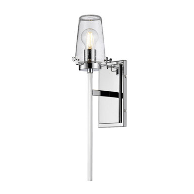 Luminosa Ing Elstead Alton 1 Wall Chrome, Ip44, E27 Light