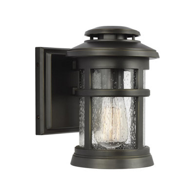 Elstead Newport Outdoor 1 Light Wall LanternAntique BronzeIp44E27 from B&Q