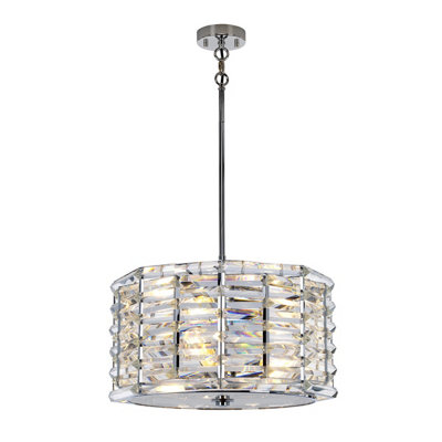 Elstead Shoal 4 Light PendantPolished NickelE27 from B&Q