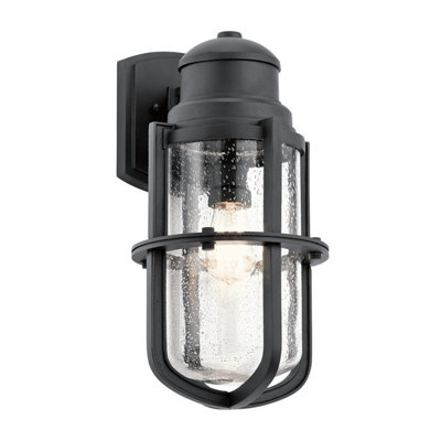 Elstead Suri Outdoor 1 Light Wall LanternTextured BlackIp44E27