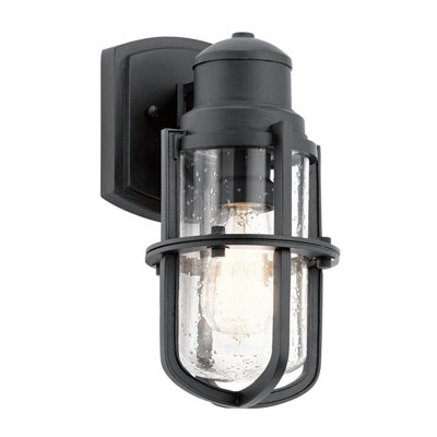 Elstead Suri Outdoor 1 Light Wall LanternTextured BlackIp44E27