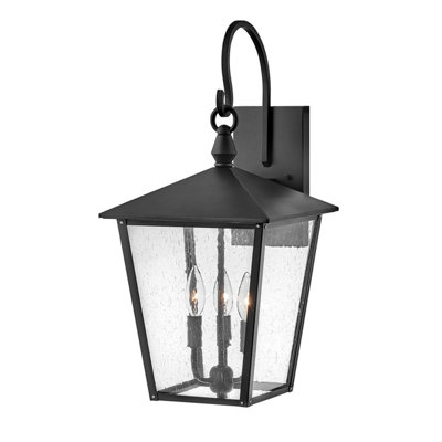 Luminosa Lighting Elstead Hinkley Huntersfield Outdoor Wall Lantern BlackIp44 from B&Q