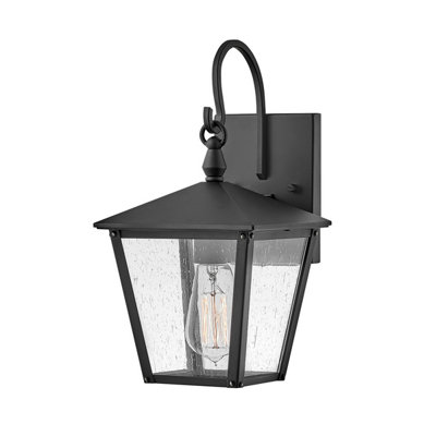 Luminosa Lighting Elstead Hinkley Huntersfield Outdoor Wall Lantern BlackIp44 from B&Q